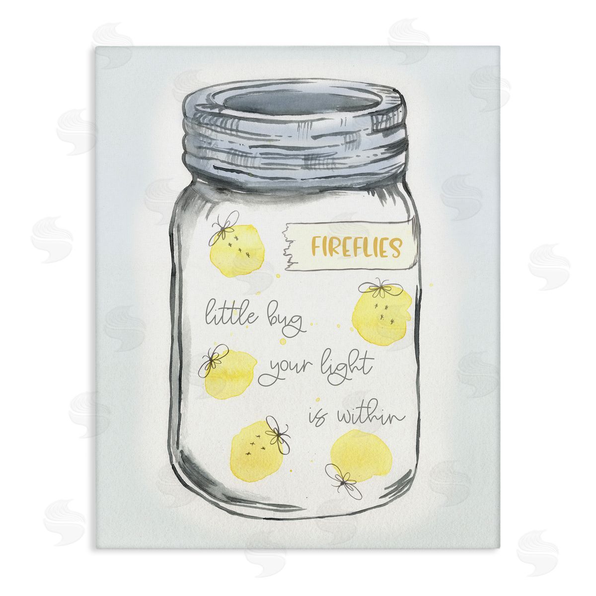 Firefly Light Phrase Canvas Wall Art, Home Decor by Connie Resch