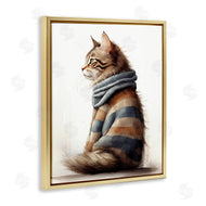 Sasha | Cat in Striped Sweater