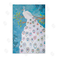 Jennifer Peck | White Patterned Peacock