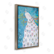 Jennifer Peck | White Patterned Peacock
