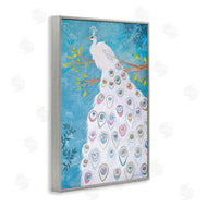 Jennifer Peck | White Patterned Peacock