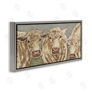 Sara G. Designs | Beige Cow Trio