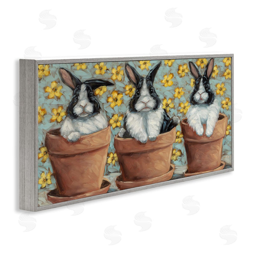 Sara G. Designs | Three Bunnies in Pots