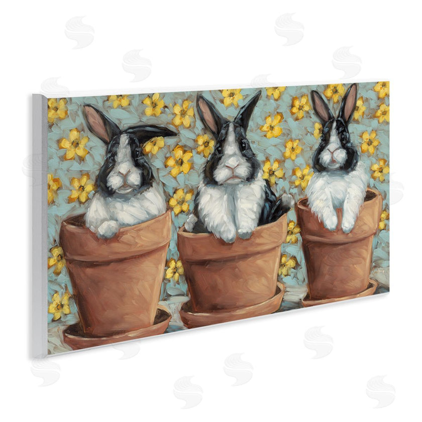 Sara G. Designs | Three Bunnies in Pots