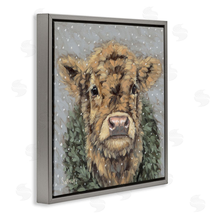 Sara G. Designs | Snowy Cattle and Wreath