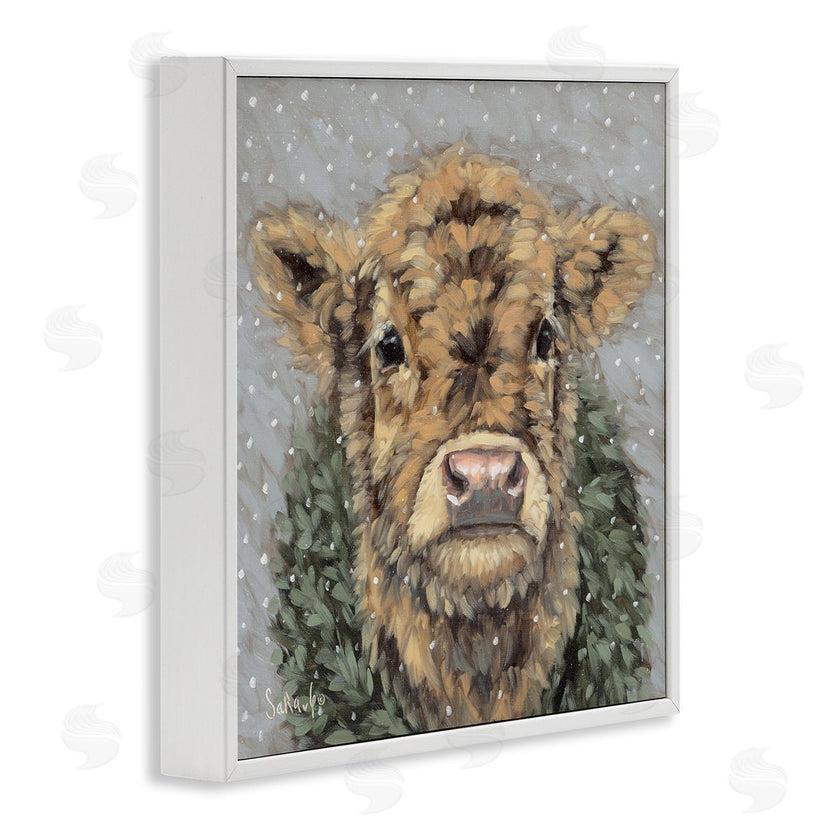 Sara G. Designs | Snowy Cattle and Wreath