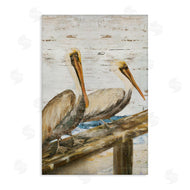 Julie DeRice | Rustic Pelicans Perched