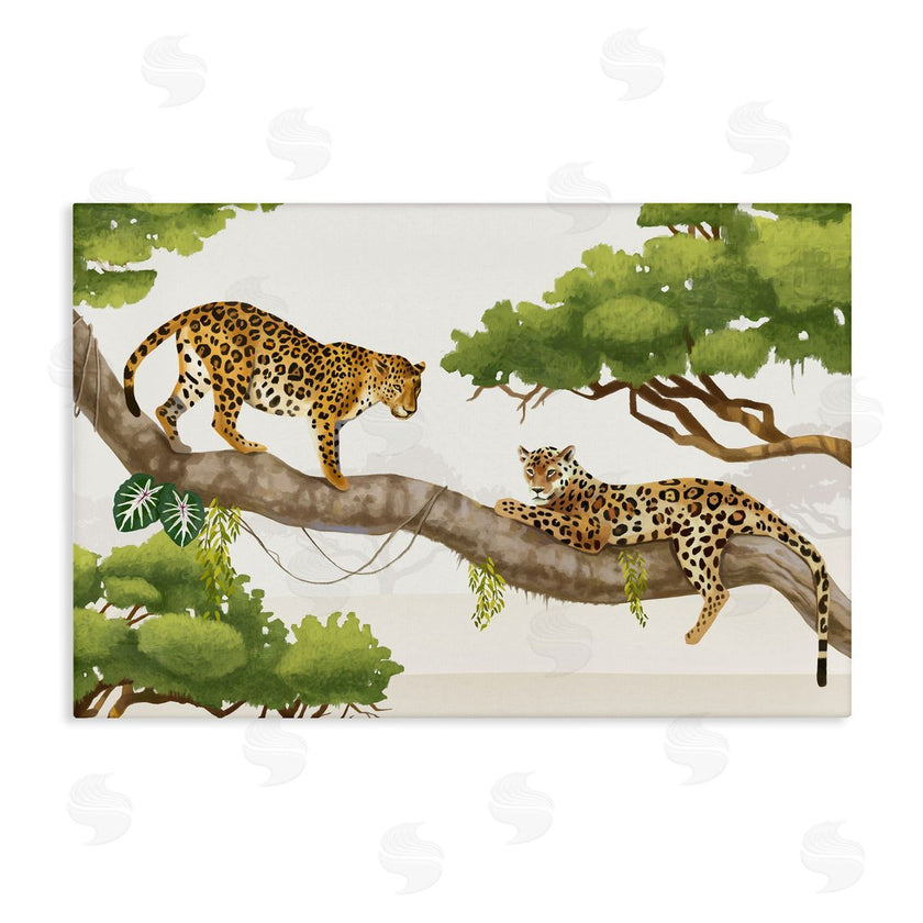 Lucca Shappard | Leopards Prowling on Branch