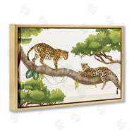 Lucca Shappard | Leopards Prowling on Branch