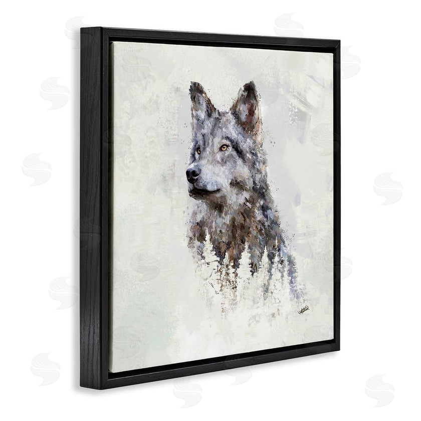 Sally Kaye Barlow/Makaio Design | Rustic Wolf and Trees