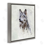 Sally Kaye Barlow/Makaio Design | Rustic Wolf and Trees