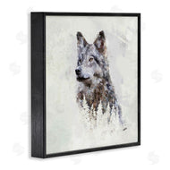 Sally Kaye Barlow/Makaio Design | Rustic Wolf and Trees