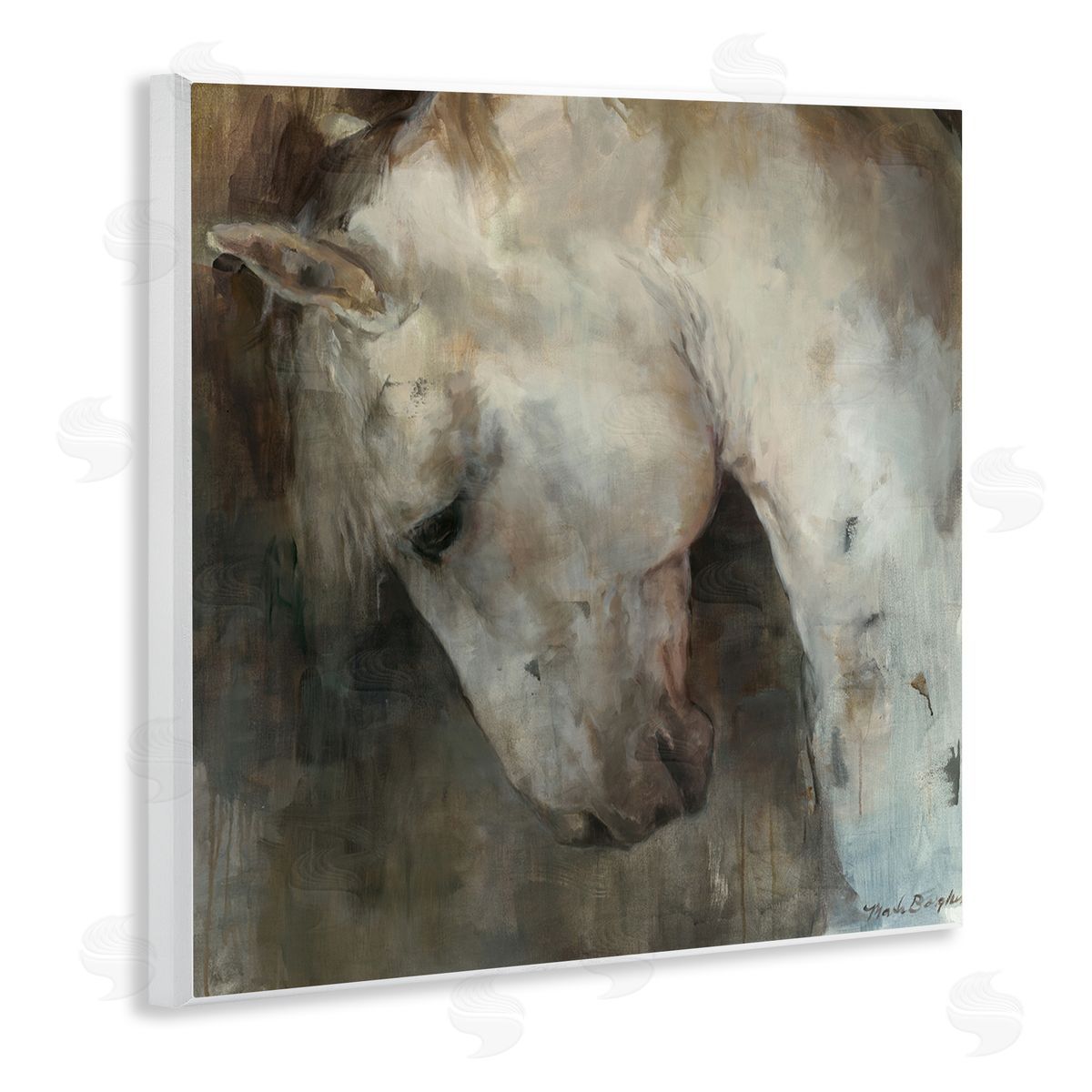 Rustic Horse Portrait Wood Plaque Wall Art, Home Decor by Marilyn Hageman