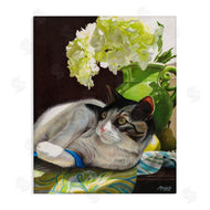 Mardell Schuster | Cat and Blue Ribbon