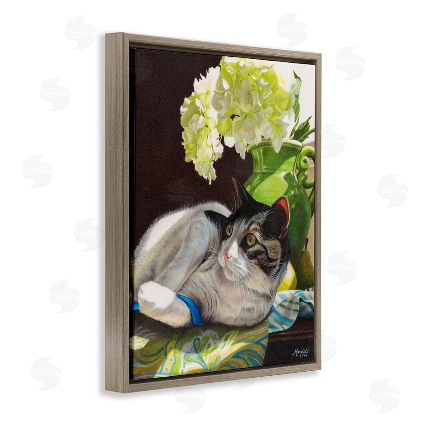 Mardell Schuster | Cat and Blue Ribbon