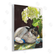 Mardell Schuster | Cat and Blue Ribbon