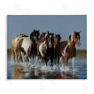 Victoria Schultz | Horses Running Through River