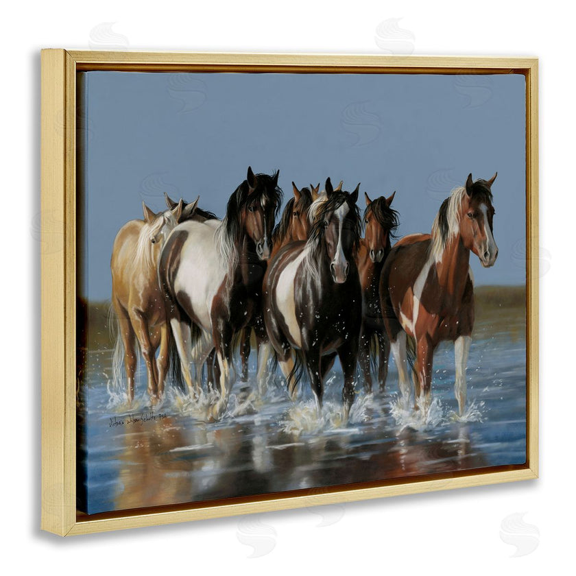 Victoria Schultz | Horses Running Through River