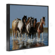 Victoria Schultz | Horses Running Through River