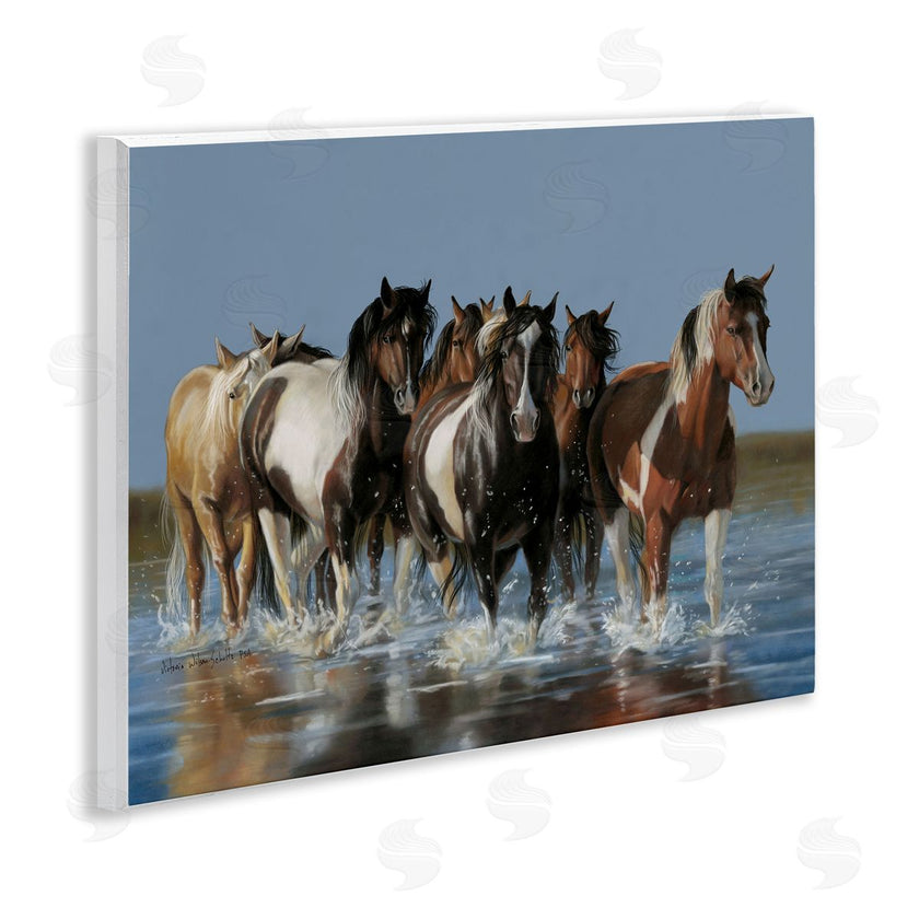 Victoria Schultz | Horses Running Through River