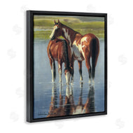 Victoria Schultz | Horse and Foal Splashing
