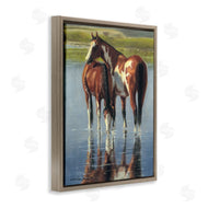 Victoria Schultz | Horse and Foal Splashing