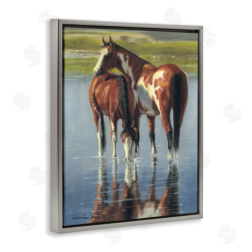 Victoria Schultz | Horse and Foal Splashing