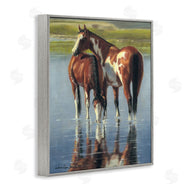 Victoria Schultz | Horse and Foal Splashing