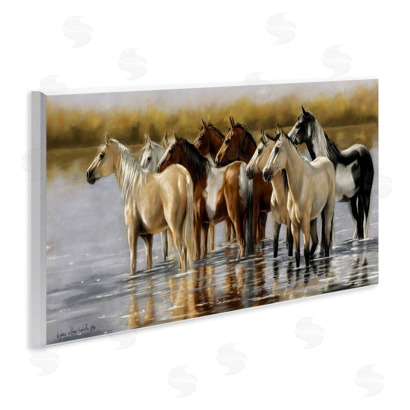 Victoria Schultz | Horse Herd Splashing