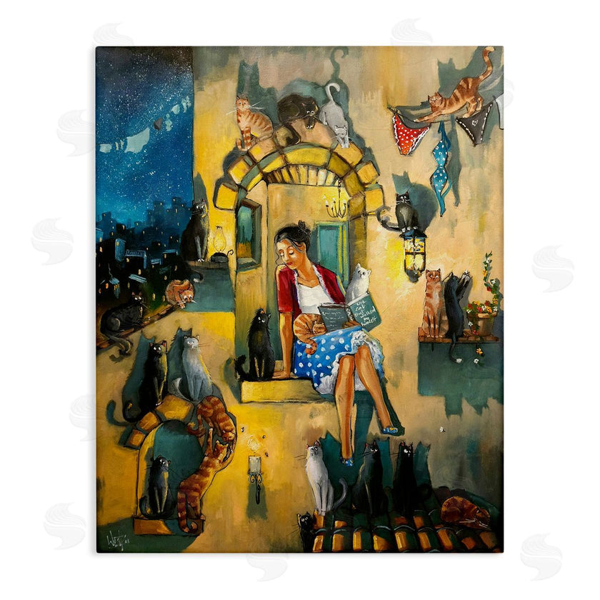 Ronald West | Window Scene with Cats
