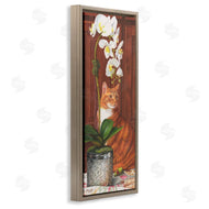 Mardell Schuster | Cat and Orchid Flower