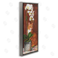 Mardell Schuster | Cat and Orchid Flower
