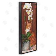 Mardell Schuster | Cat and Orchid Flower