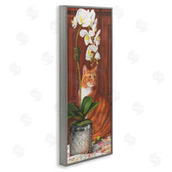 Mardell Schuster | Cat and Orchid Flower