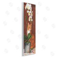Mardell Schuster | Cat and Orchid Flower