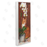Mardell Schuster | Cat and Orchid Flower