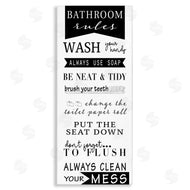 Anna Quach | Black Bathroom Rules