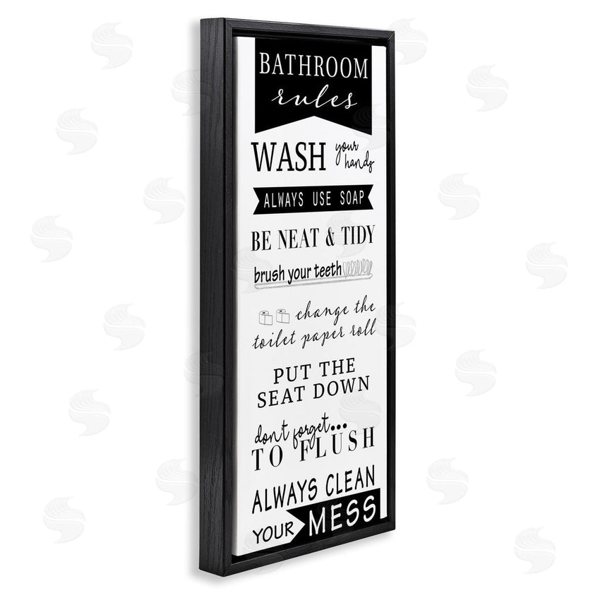 Anna Quach | Black Bathroom Rules