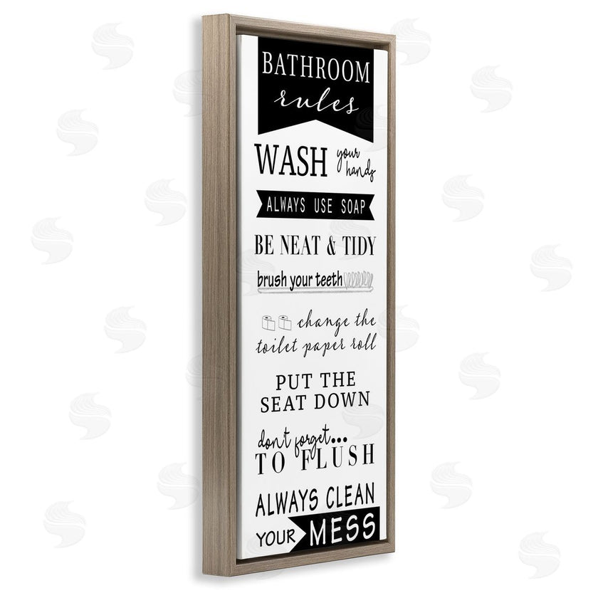 Anna Quach | Black Bathroom Rules