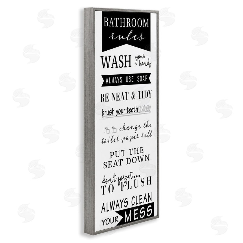Anna Quach | Black Bathroom Rules