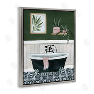 Yvette St. Amant | Green Bathroom Scene
