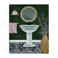 Yvette St. Amant | Chic Green Bathroom