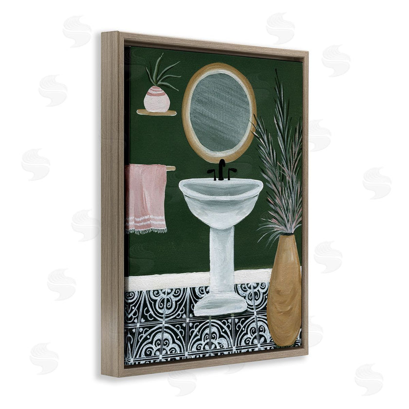 Yvette St. Amant | Chic Green Bathroom