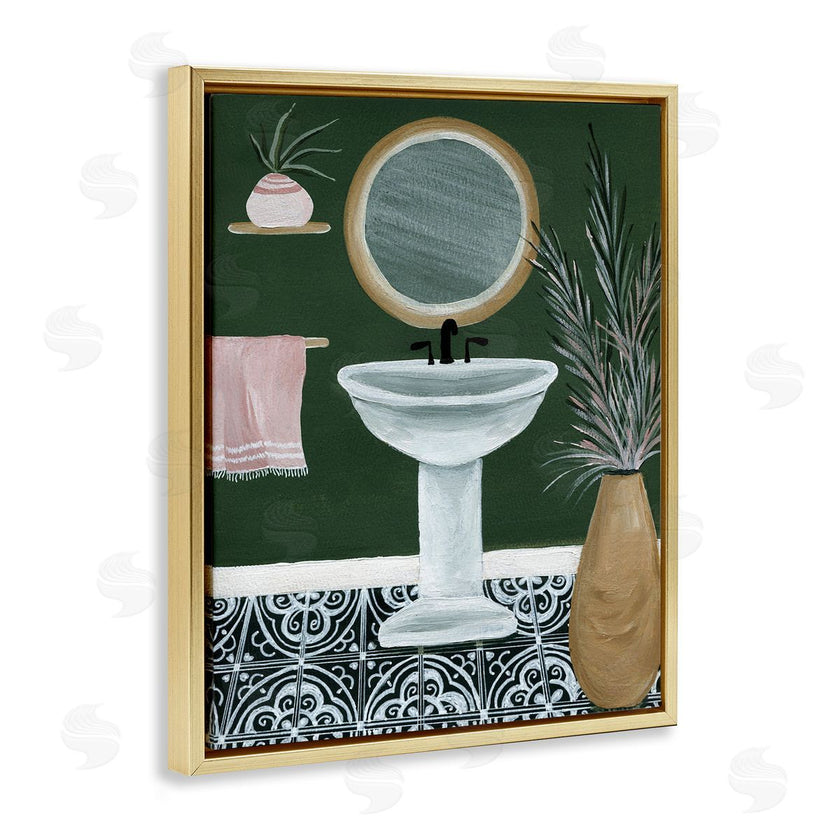 Yvette St. Amant | Chic Green Bathroom