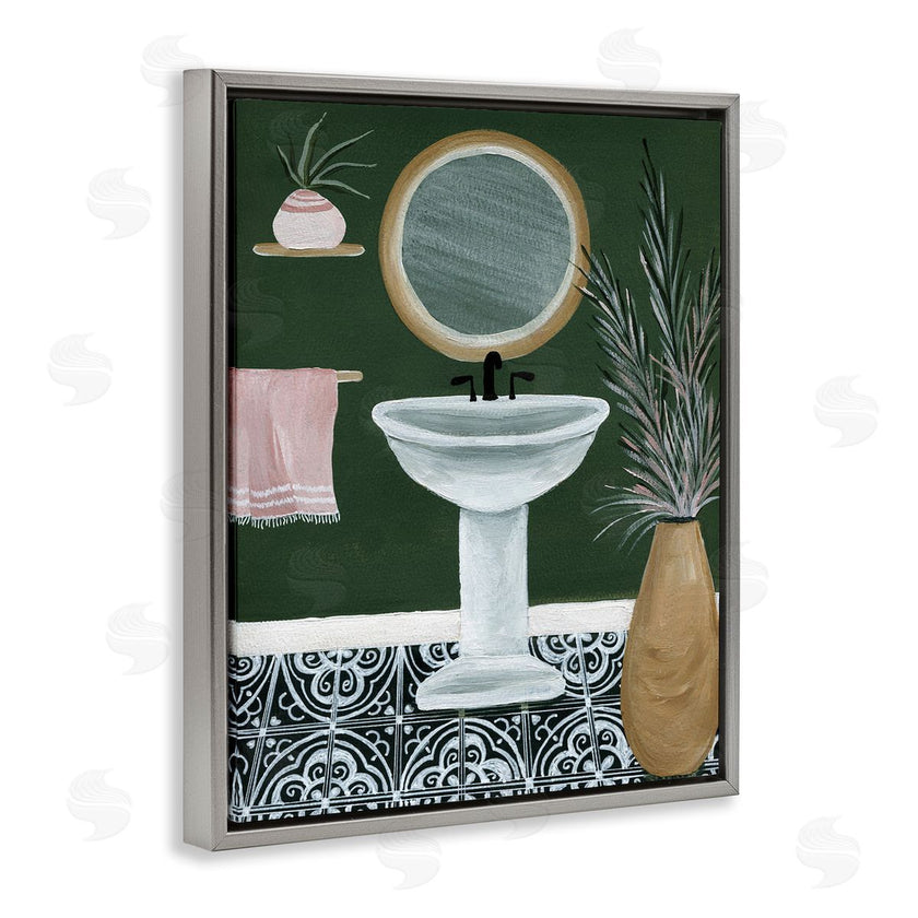 Yvette St. Amant | Chic Green Bathroom