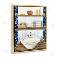 Yvette St. Amant | Bold Blue Bathroom