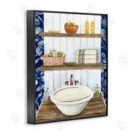 Yvette St. Amant | Bold Blue Bathroom