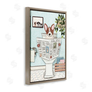 JJ Design House, LLC. | Pup with Newspaper