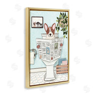 JJ Design House, LLC. | Pup with Newspaper