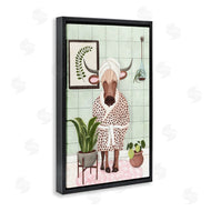 JJ Design House, LLC. | Cow in Bathrobe